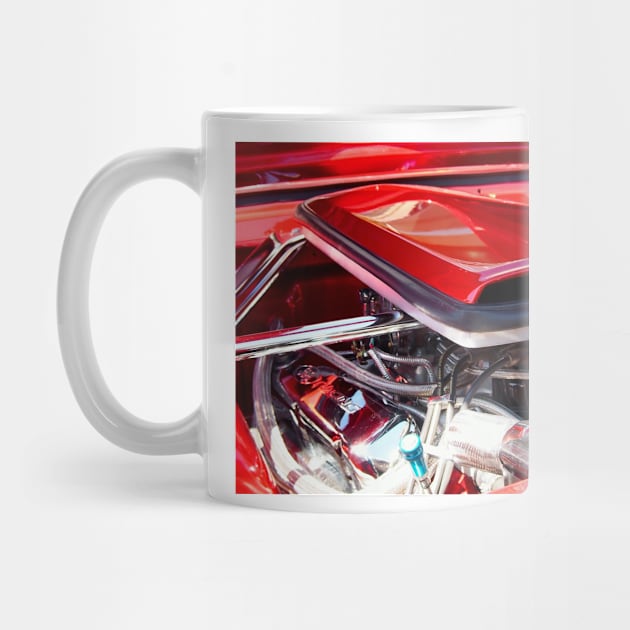 Candy Apple Red Horsepower - Ford Racing Engine by Scubagirlamy